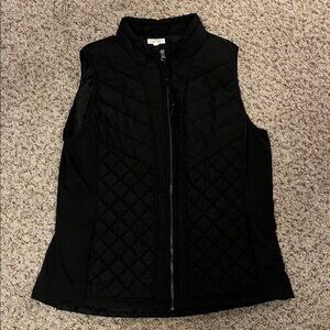 Maurices Quilted Black Vest